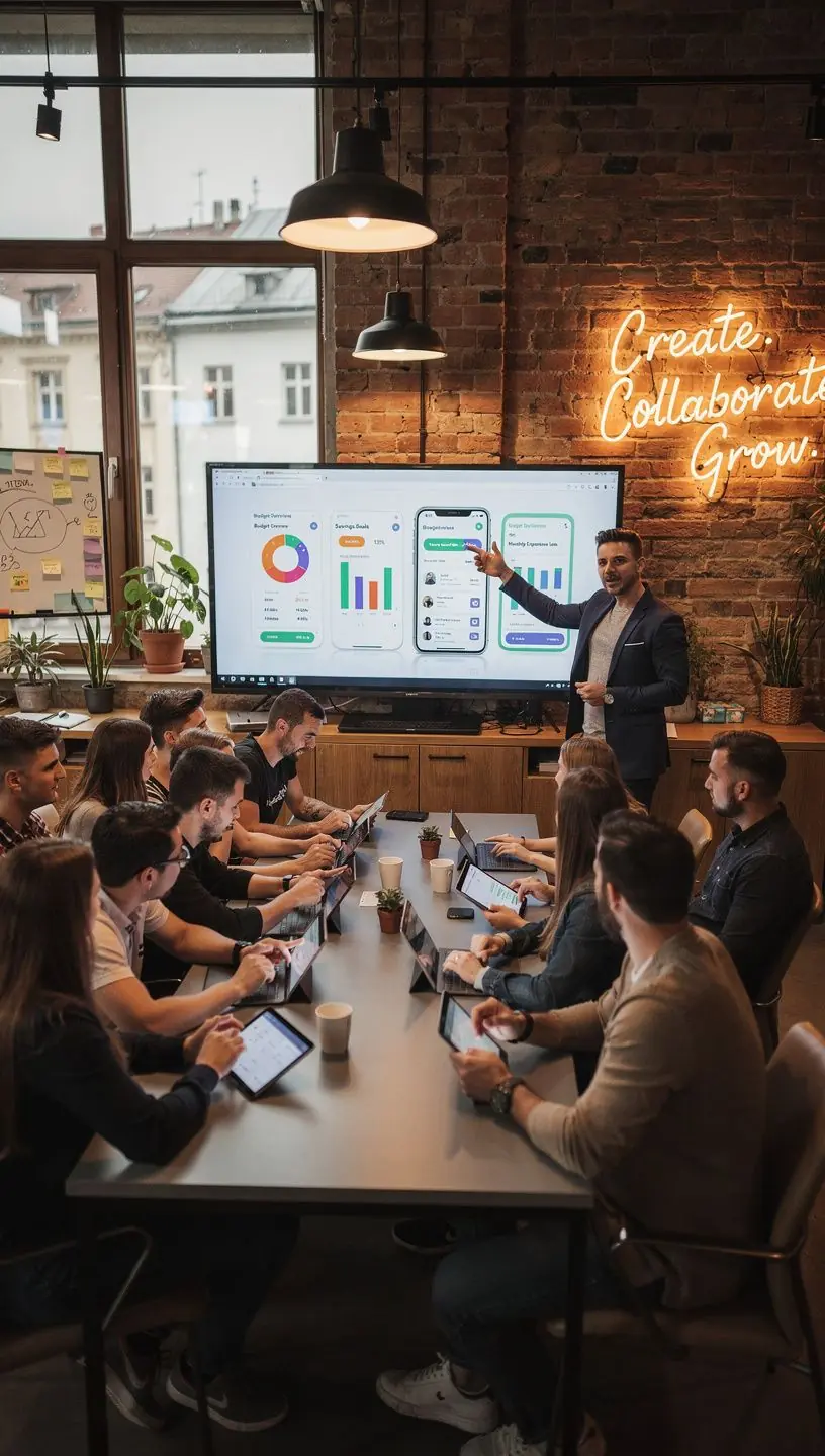 Egy család, akik közösen tervezik meg a havi költségvetésüket az étkezőasztalnál.